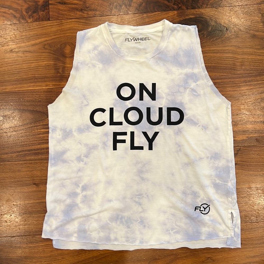 Flywheel tank. Ladies med. tie dyed